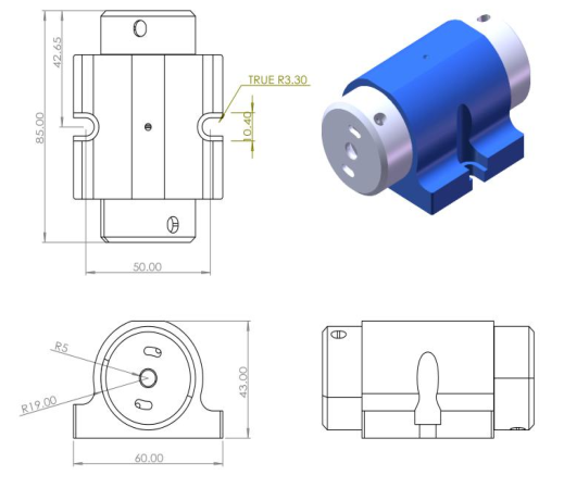 Isolateur Faraday libre de 5 mm à ouverture transparente 1064 nm TGG avec fenêtres à double sortie 0