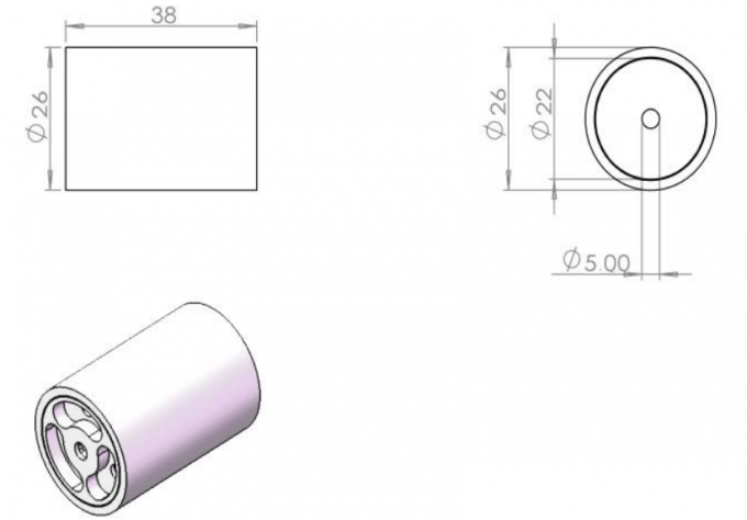 puissance élevée d'isolant optique de l'ouverture 850nm Faraday de 12mm 0