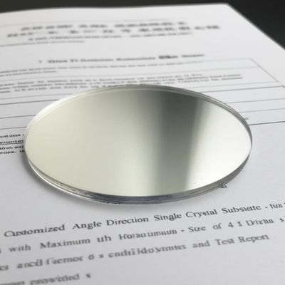 acheter Customized Angle Direction Single Crystal Substrates with Maximum Size of 4 Inch Diameter and Test Report Provided online manufacture